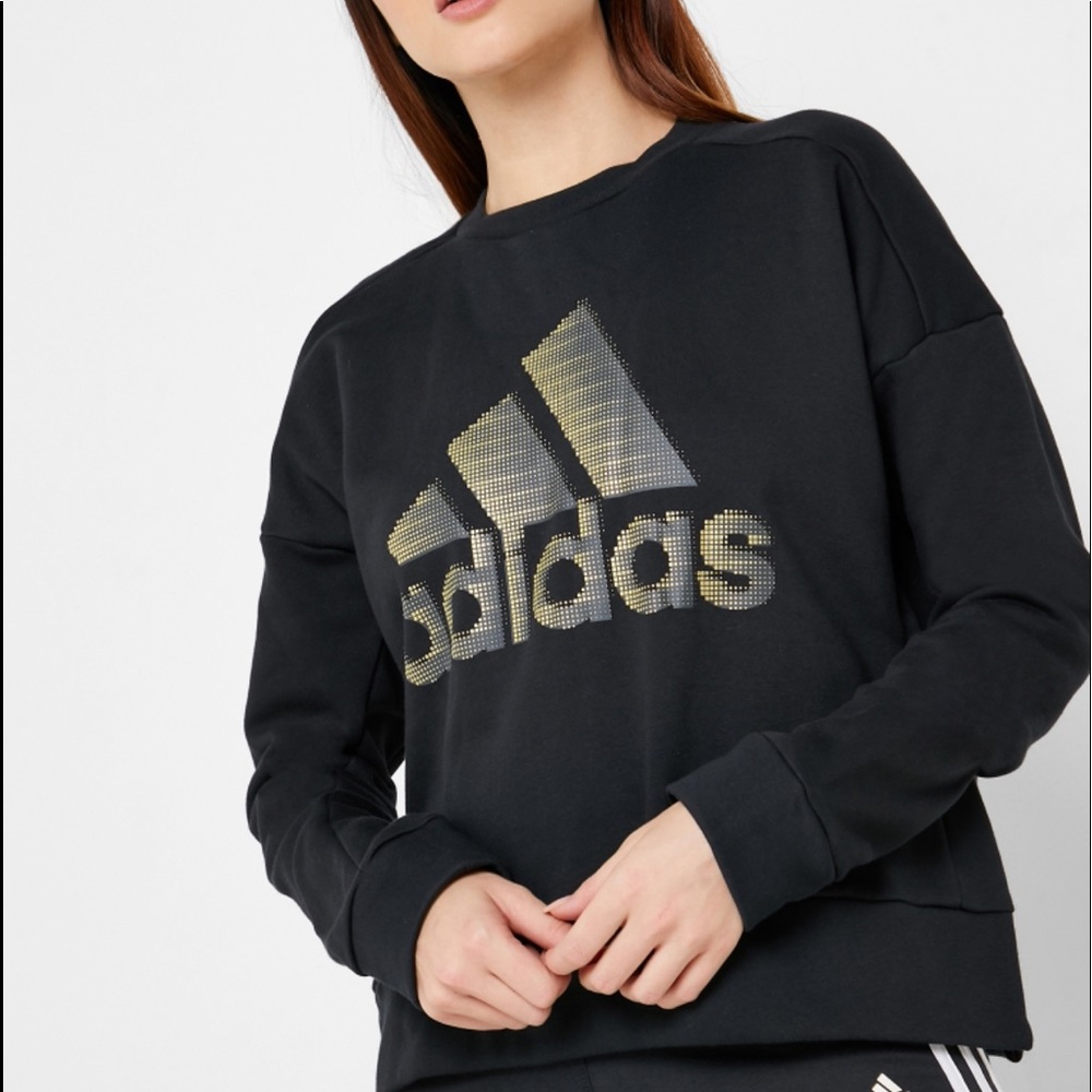 NWT Adidas Snap Side Long Sleeve Sweatshirt L